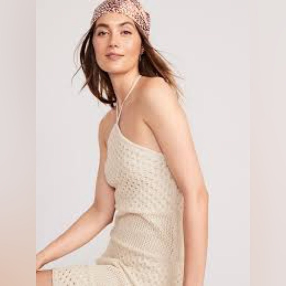 Old Navy Halter Crochet Mini Dress - Picture 3 of 8